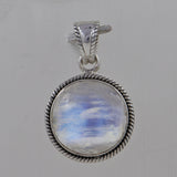 925 Silver Rainbow Moonstone Pendant