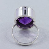 Purple Amethyst Sterling Silver Ring