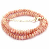 Pink Opal Gemstone Beaded Necklace