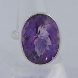 Purple Amethyst Sterling Silver Ring