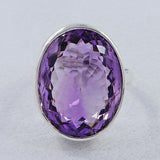 Purple Amethyst Sterling Silver Ring