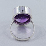 Purple Amethyst Sterling Silver Ring