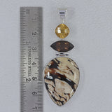 Brecciated Mookaite Silver Pendant