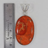 925 Sterling Silver Sponge Coral Pendant