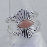 Garnet Silver Ring