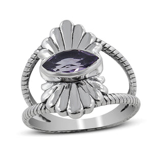 925 Sterling Silver Larimar Ring