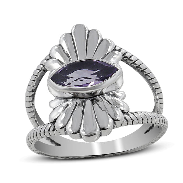 925 Sterling Silver Larimar Ring