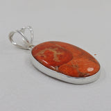 925 Sterling Silver Sponge Coral Pendant