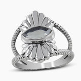 925 Sterling Silver Larimar Rings