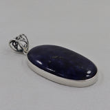 Blue Sodalite Gemstone 925 Sterling Silver Pendant