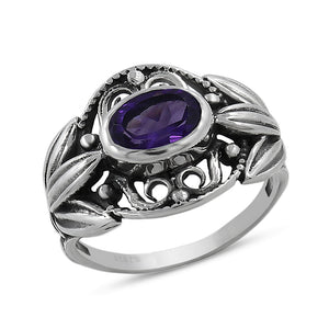 Blue Topaz 925 Silver Ring