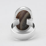 925 Sterling Silver Polychrome Jasper Rings