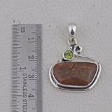 Ammolite Gemstone 925 Solid Silver Pendant Set