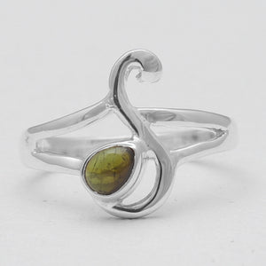 925 Sterling Silver Tourmaline Rings