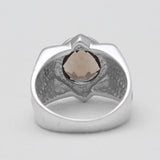 925 Sterling Silver Smoky Quartz Rings