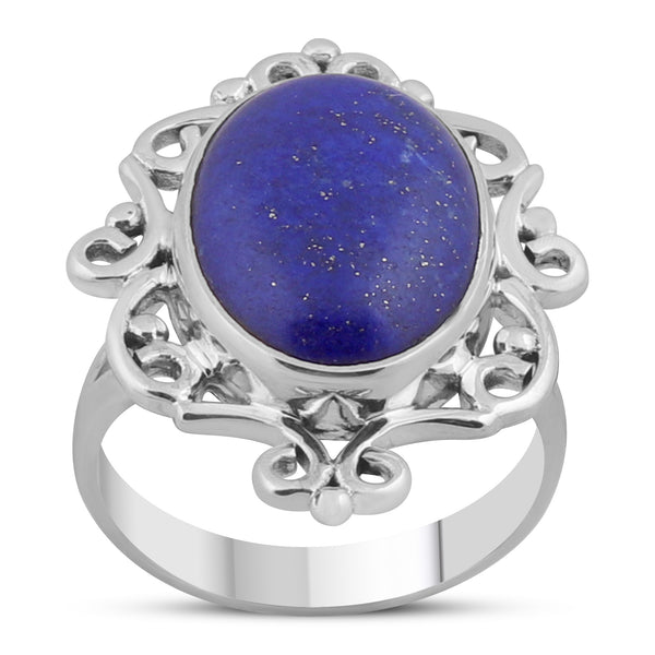 Lapis Lazuli Gemstone 925 Solid Silver Pendant Set