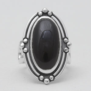 925 Sterling Silver Black Onyx Rings