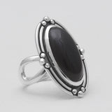 925 Sterling Silver Black Onyx Rings