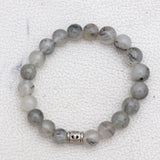 Black Rutile Beads Bracelet