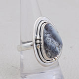 Dendritic Opal Gemstone 925 Sterling Silver Pendant Set