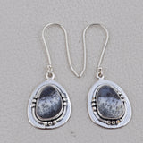 Dendritic Opal Gemstone 925 Sterling Silver Pendant Set