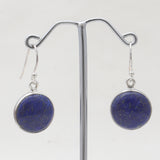 Lapis Lazuli Silver Plain Earrings