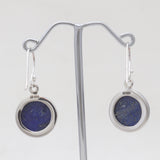 Lapis Lazuli Silver Plain Earrings