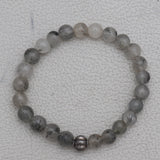 Black Rutile Beads Bracelet