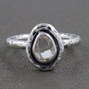 925 Silver Herkimer Quartz Rings