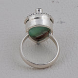 Chrysoprase Gemstone 925 Genuine Silver Pendant Set