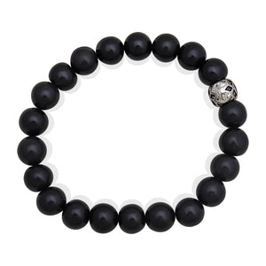 Natural Black Jade Beads Bracelet