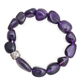 Natural Amethyst Beads Bracelet