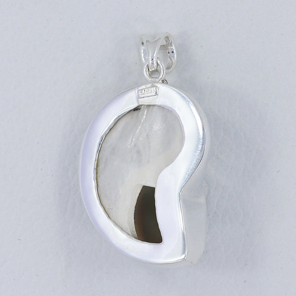 Ammonite Shell Silver Pendants