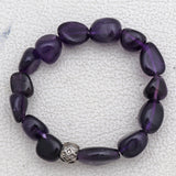 Natural Amethyst Beads Bracelet