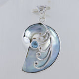 Shell Ammonite 925 Silver Pendant