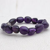 Natural Amethyst Beads Bracelet