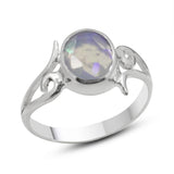 Sterling Silver 925 Ethiopian Opal Rings