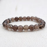 Natural Smoky Quartz Beads Bracelet