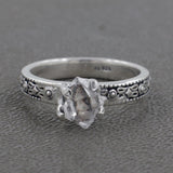 925 Staling Silver Herkimer Diamond Ring