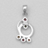 Multi Tourmaline Silver Pendants