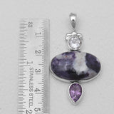 925 Sterling Silver Morado Opal Pendants