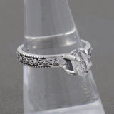 Raw Diamond Engagement Ring