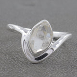 925 Sterling Silver Genuine Herkimer Diamond Ring