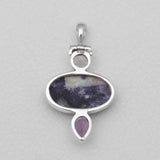 925 Sterling Silver Morado Opal Pendants