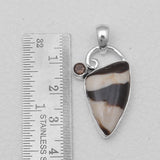 Peanut Wood Jasper Silver Pendants