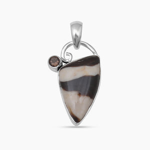 Peanut Wood Jasper Silver Pendants