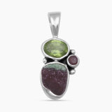 Peridot Silver Pendants
