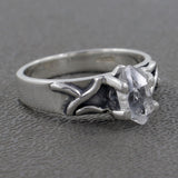 925 Sterling Silver Herkimer Diamond Ring