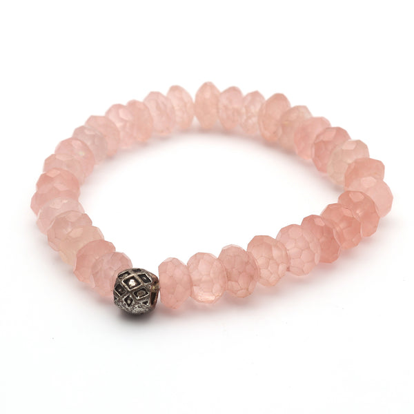Natural Rose Quartz Beads Bracelet