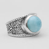 925 Sterling Silver Larimar Rings